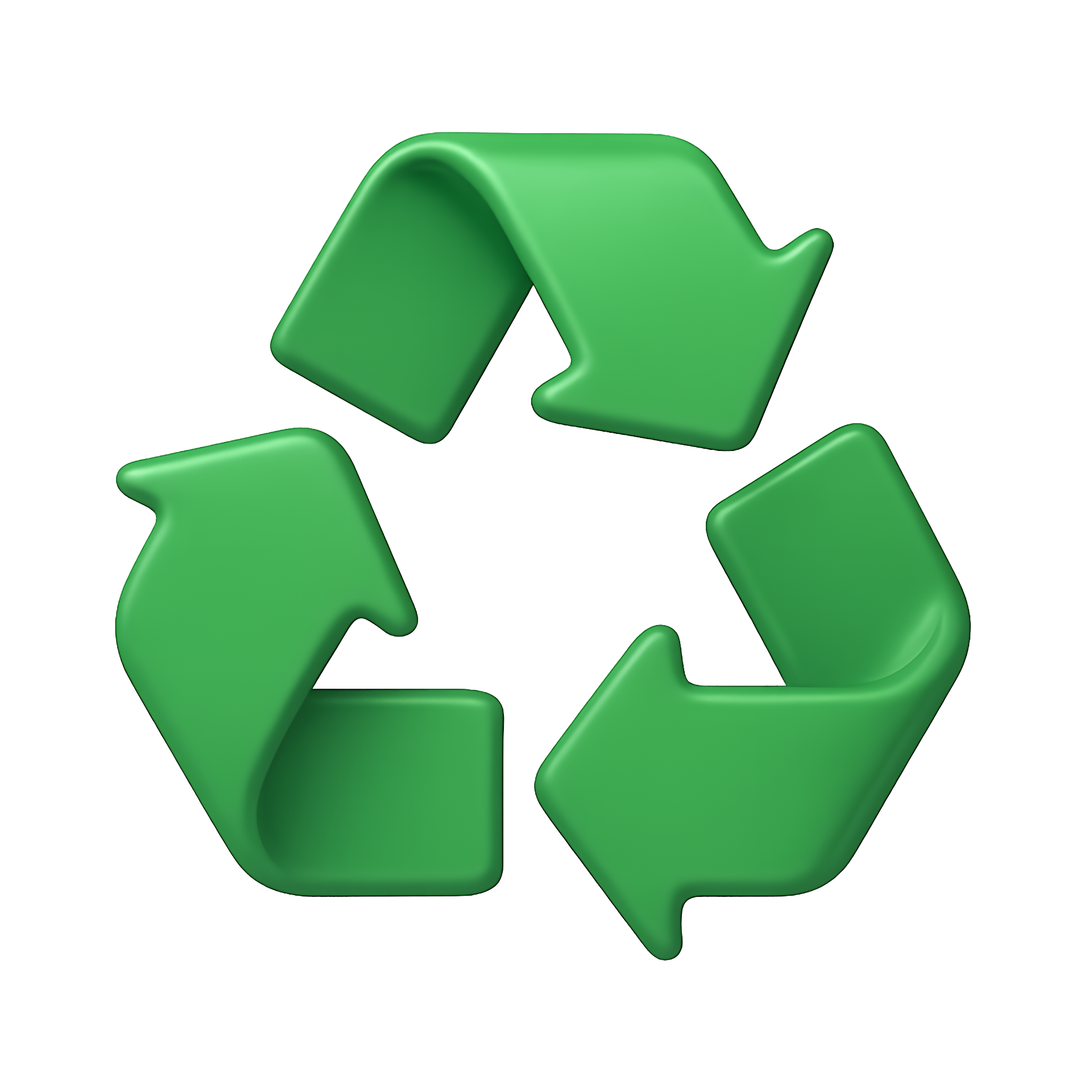 Green recycling symbol representing Evolution Sustainability Property's commitment to sustainable property management